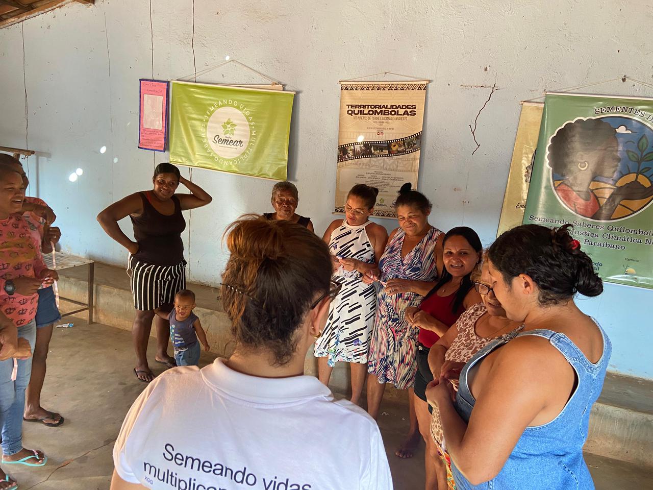 Oficina também é realizada nos quilombos de Chã e Aracati no período da tarde
